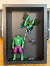 Charger l'image dans la galerie, Cadre « Hulk » aux papillons et scarabées