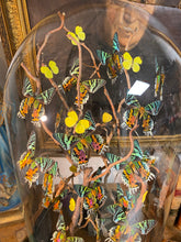Charger l'image dans la galerie, Envolée de papillons Urania sous globe en verre (ENVOI IMPOSSIBLE)