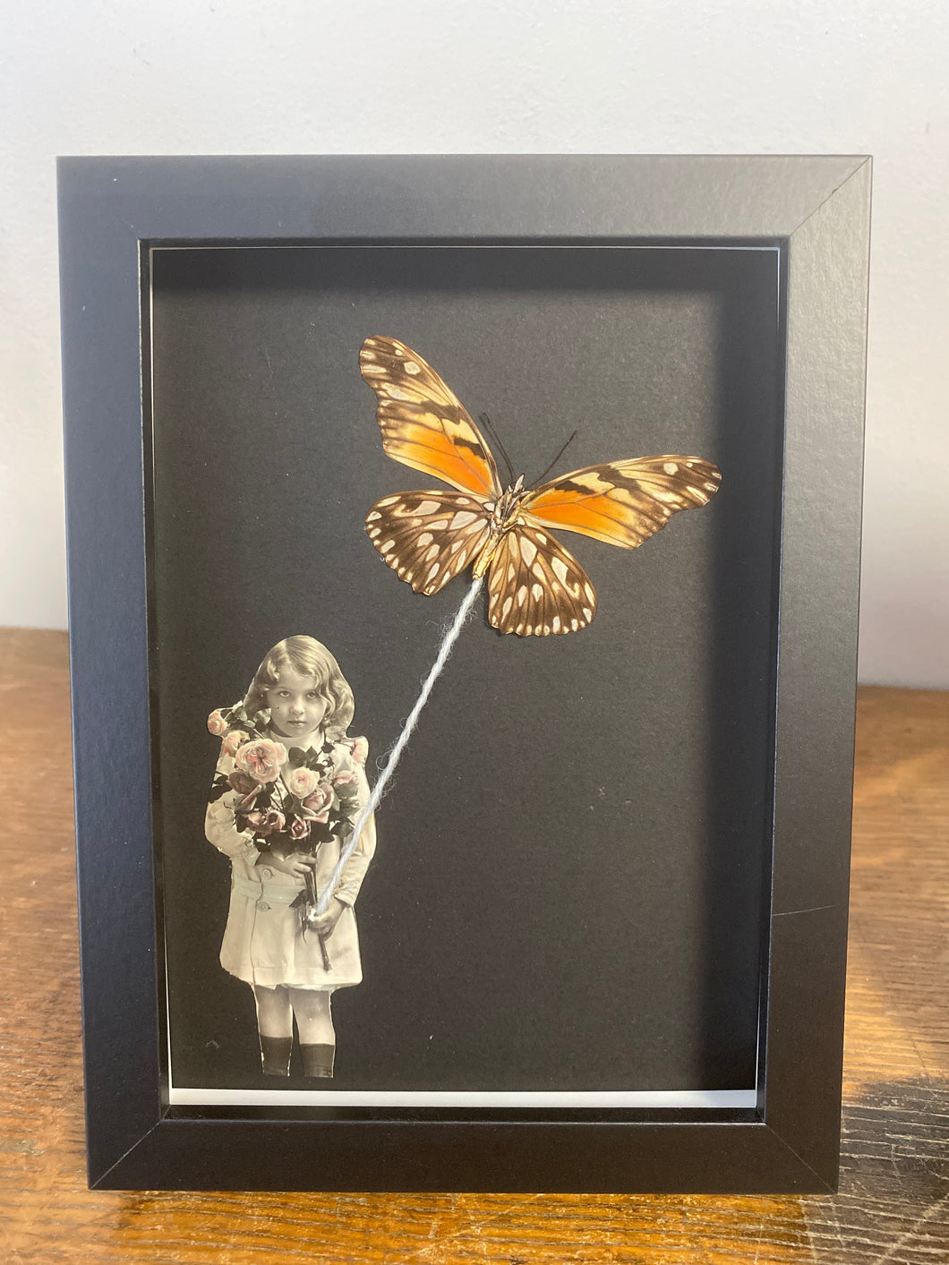 Cadre cerf volant au papillon