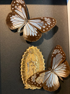 Cadre la vierge aux papillons